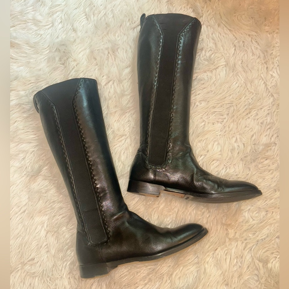 YVES SAINT LAURENT Women's Calfskin Knee High Boots